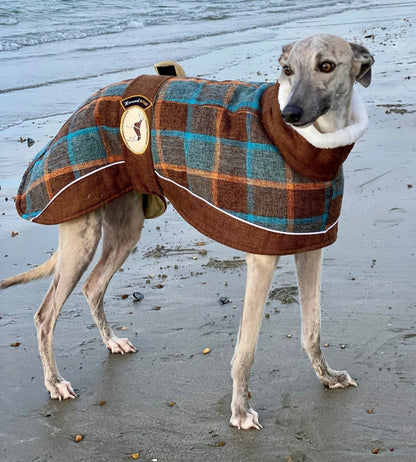 Maple tweed coats for greyhounds--the luxury tweed collection