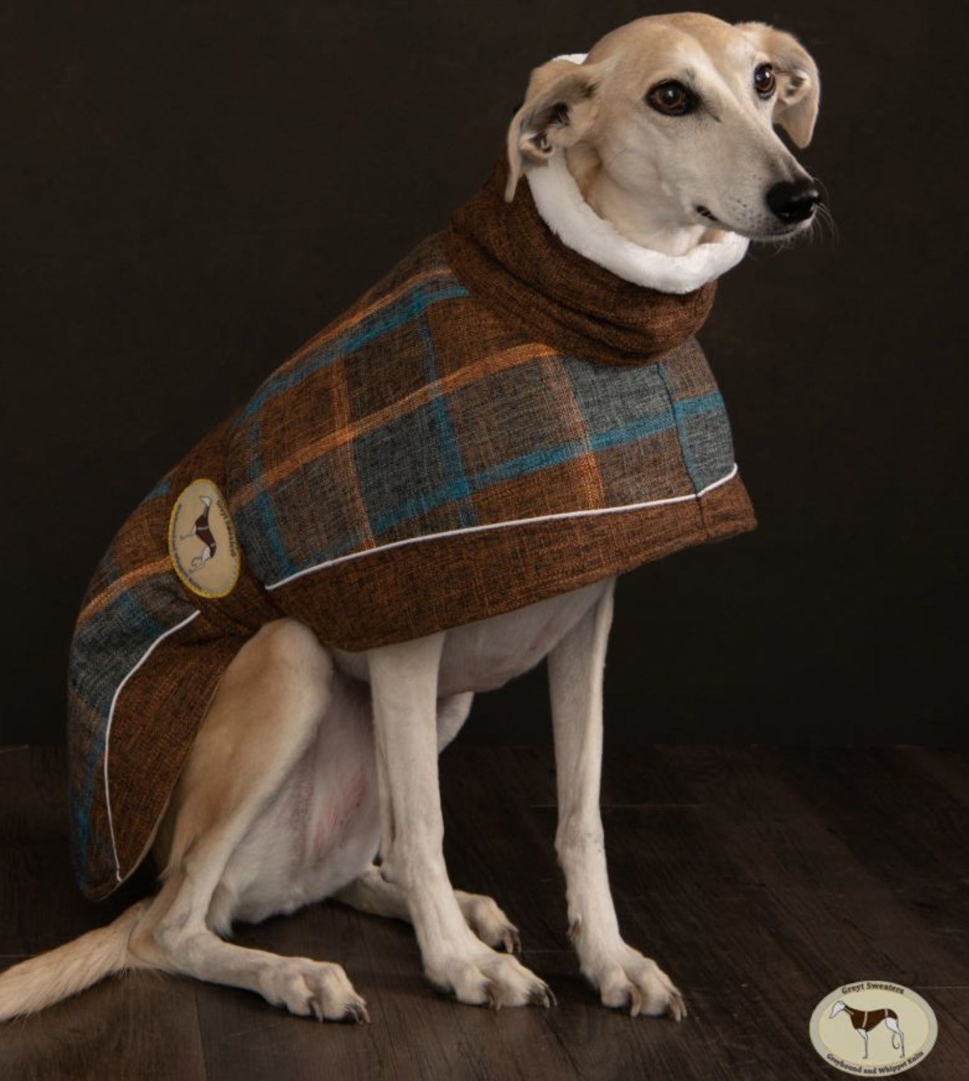 Maple tweed coats for greyhounds--the luxury tweed collection