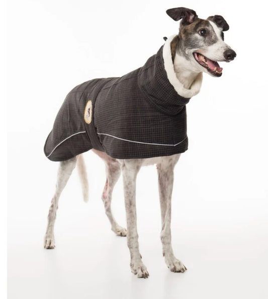 Black forest tweed coats for whippets - luxury tweed collection