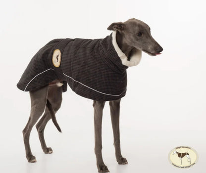 Black forest tweed coats for whippets - luxury tweed collection