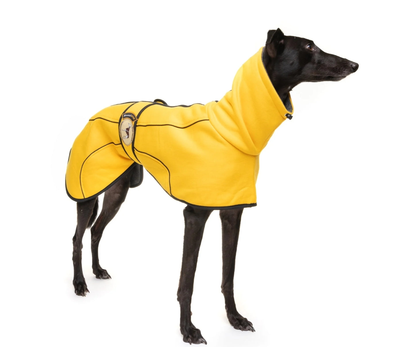 Sunny Yellow Jersey Fleece for Greyhounds - the jersey housecoat collection