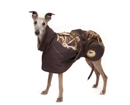 Sage or Brown Soft Shell Luxury Jacket for Whippets