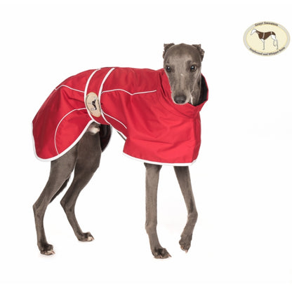 Crimson Red Rain Mac for Whippets - the waterproof rain mac collection